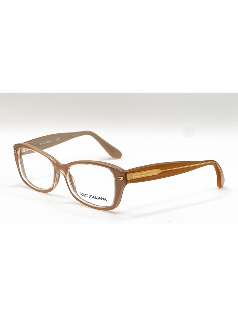 Dolce & Gabbana DG3176 2773 Crystal On Pearl Sand Eyeglass Frames 52-16-135